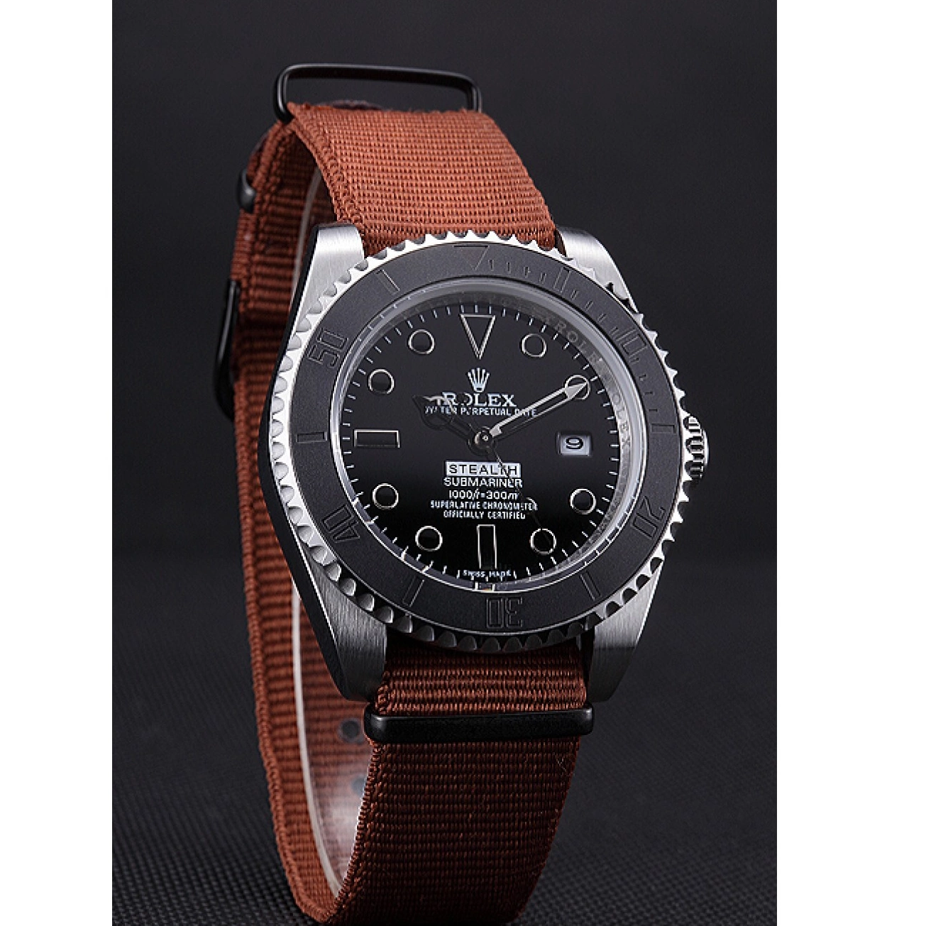 Aaa replica watch Rolex Stealth 621992 Submariner Brown 0514